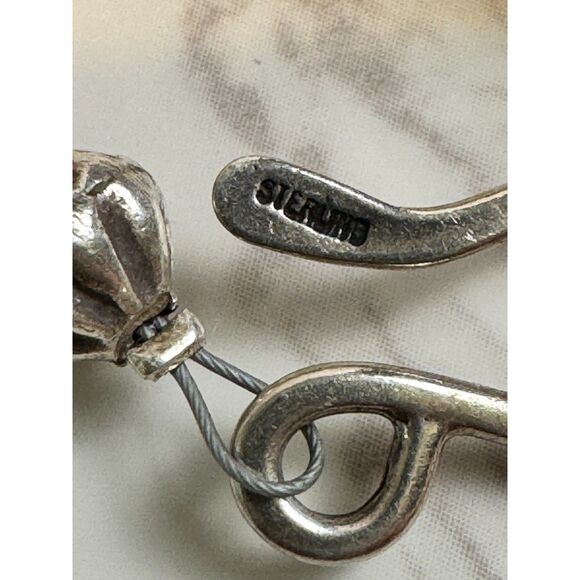 Sterling Silver Millefiori Heart & Red Carnelian Agate Necklace - Picture 7 of 8